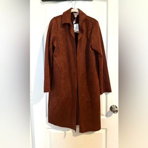NWT Brown Suede style coat